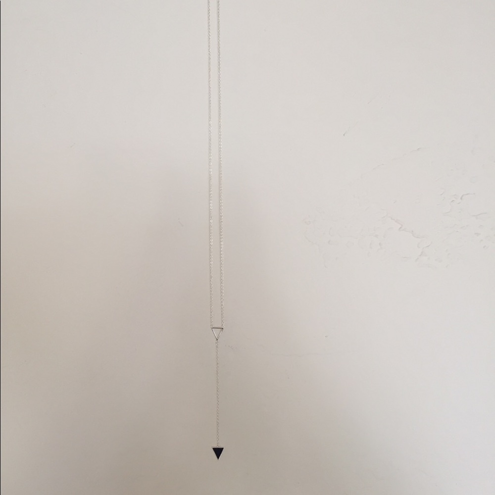 Long gorjana triangle necklace